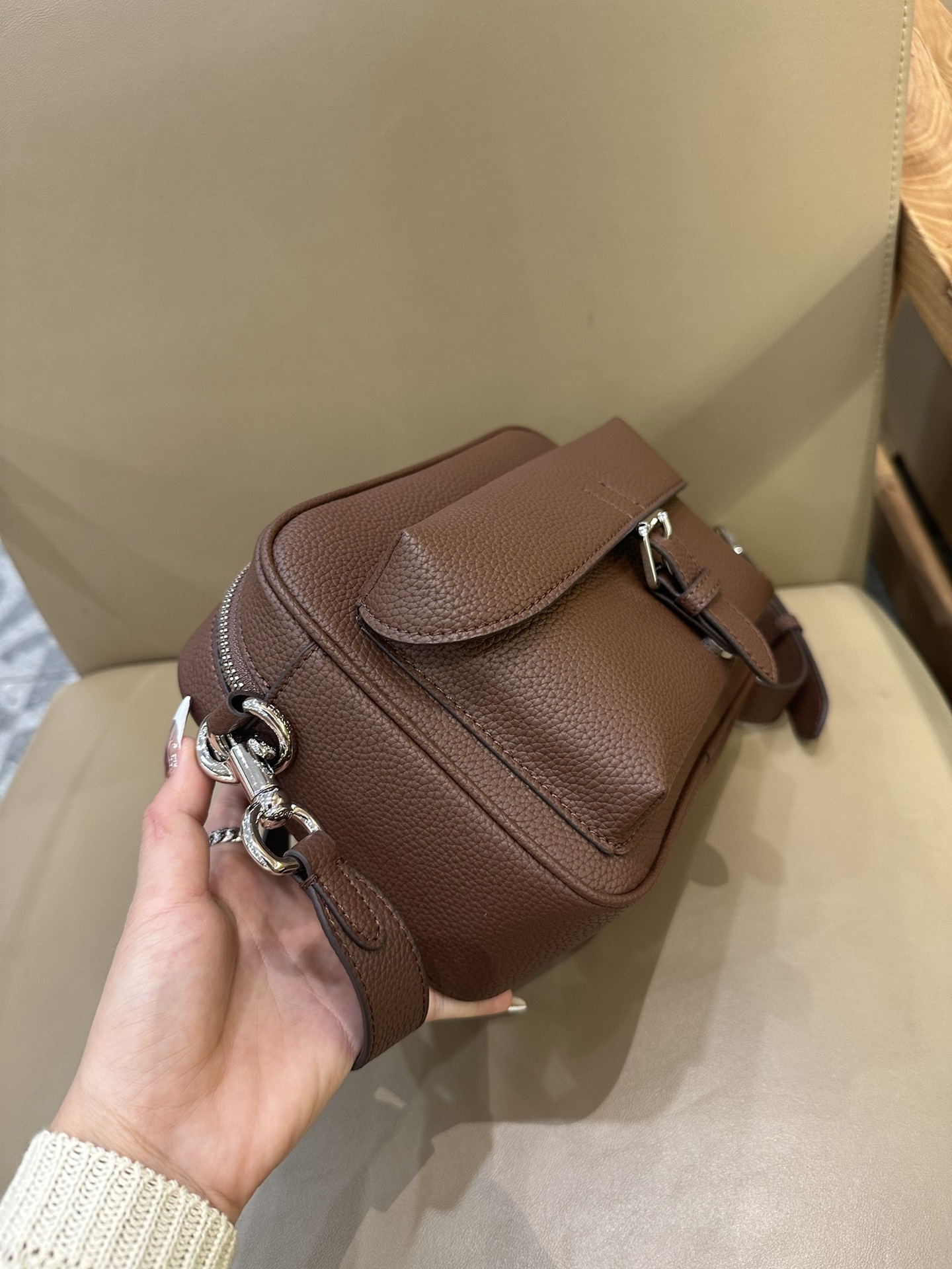 Coach 新款COACH/蔻驰CW217 CW218男士 标志老花WARNER 休闲斜挎包