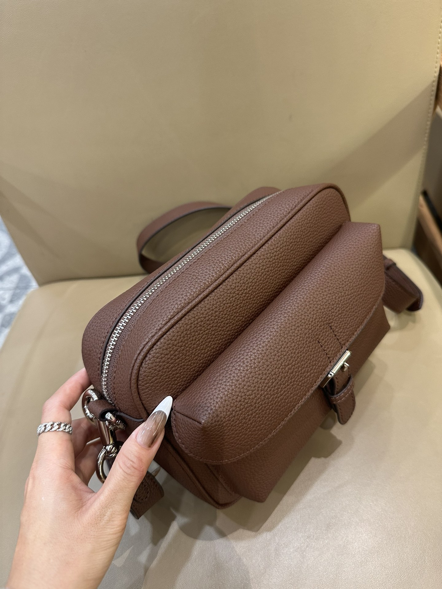 Coach 新款COACH/蔻驰CW217 CW218男士 标志老花WARNER 休闲斜挎包