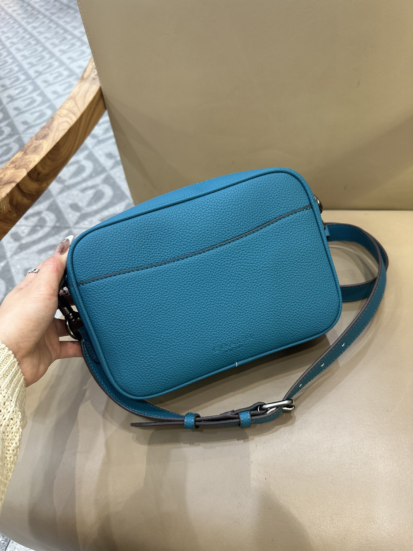Coach 新款COACH/蔻驰CW217 CW218男士 标志老花WARNER 休闲斜挎包