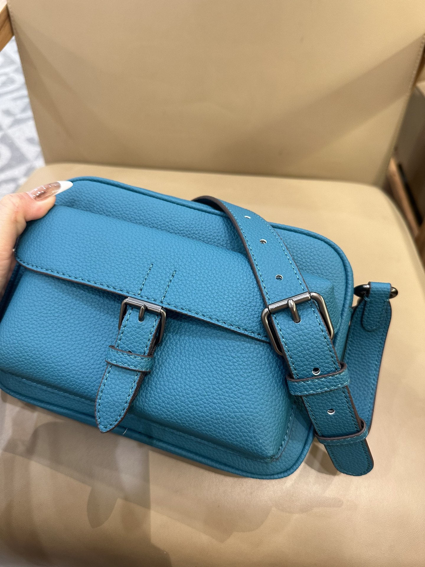 Coach 新款COACH/蔻驰CW217 CW218男士 标志老花WARNER 休闲斜挎包