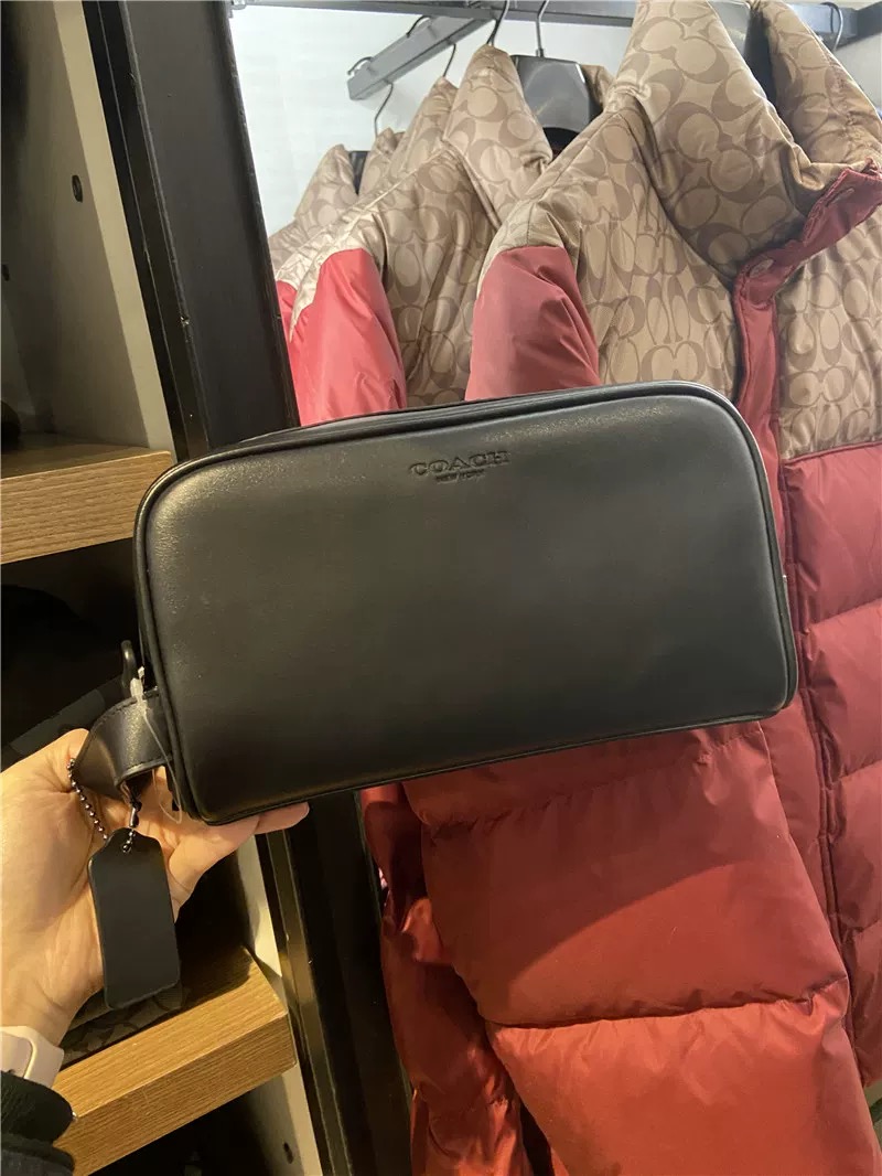 [Coach26 Premium New Product] COACH/Coach Outlet Presbyopia 2515 Plain Weave 2522 Classic Logo Presbyopia Small Travel Bag Cosmetic Bag Storage B