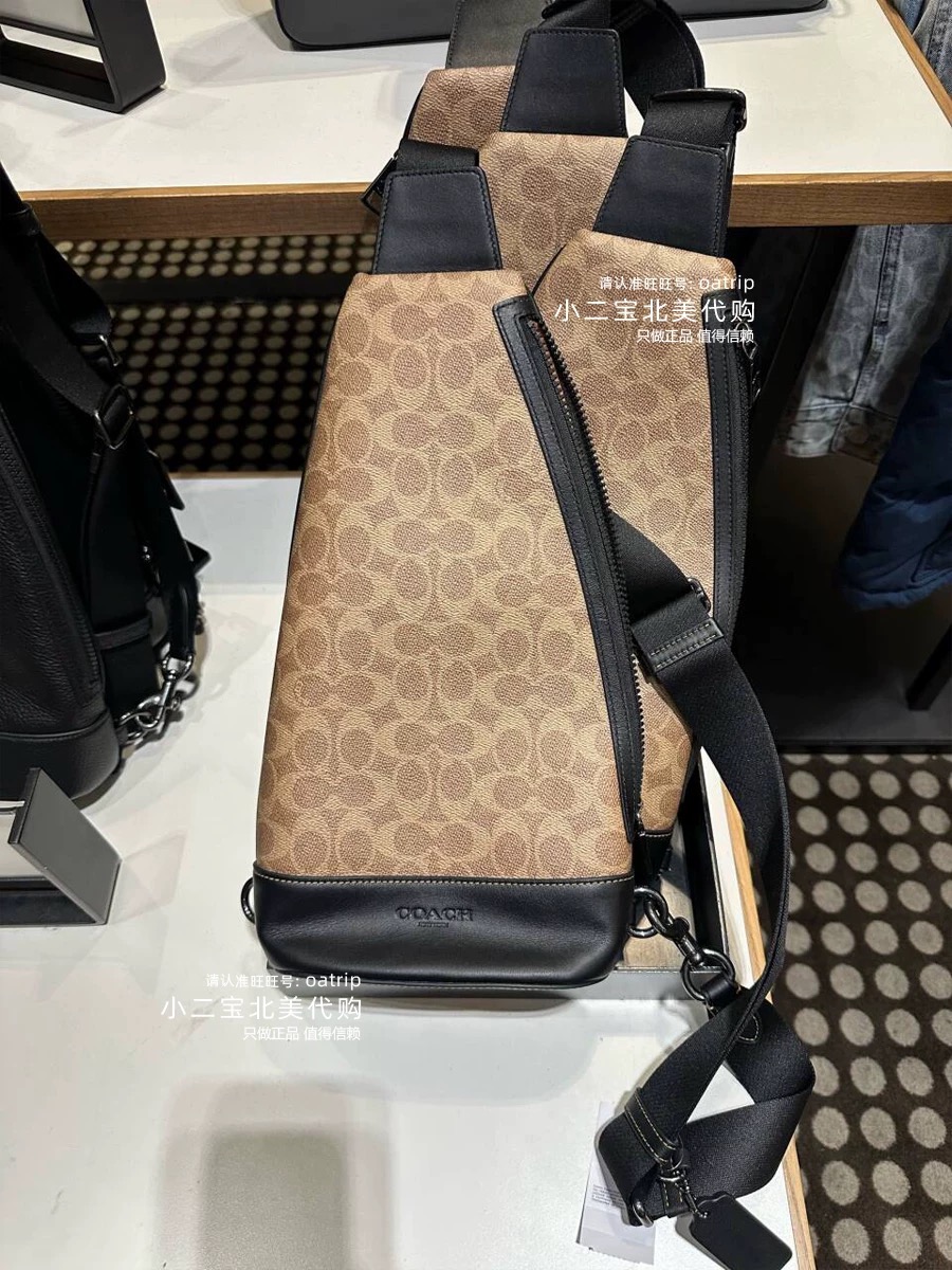Coach COACH蔻驰 CY801 CY803 CY804 Dominic男士多米尼克腰包胸包单肩包