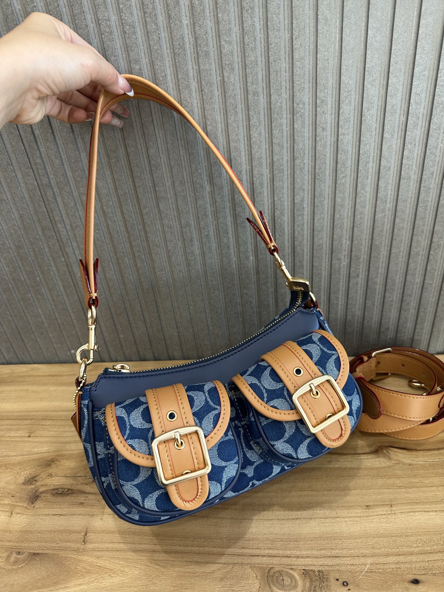 Coach 新款COACH/蔻驰中古腋下法棍包麻将包 CY658 CY700 CAK44 CQ184