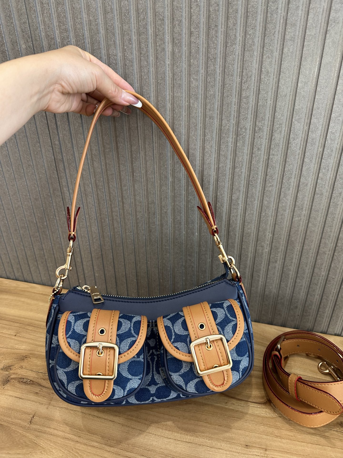 Coach 新款COACH/蔻驰中古腋下法棍包麻将包 CY658 CY700 CAK44 CQ184