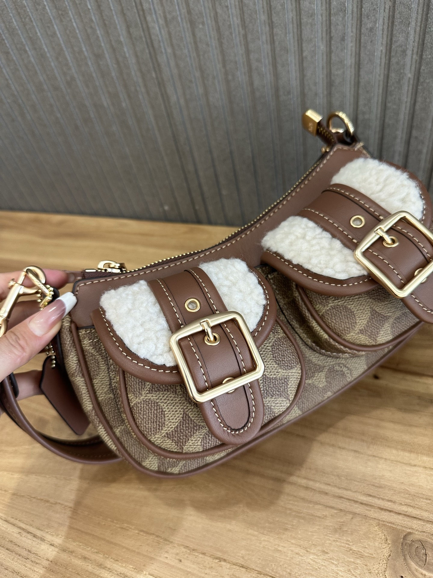 Coach 新款COACH/蔻驰中古腋下法棍包麻将包 CY658 CY700 CAK44 CQ184