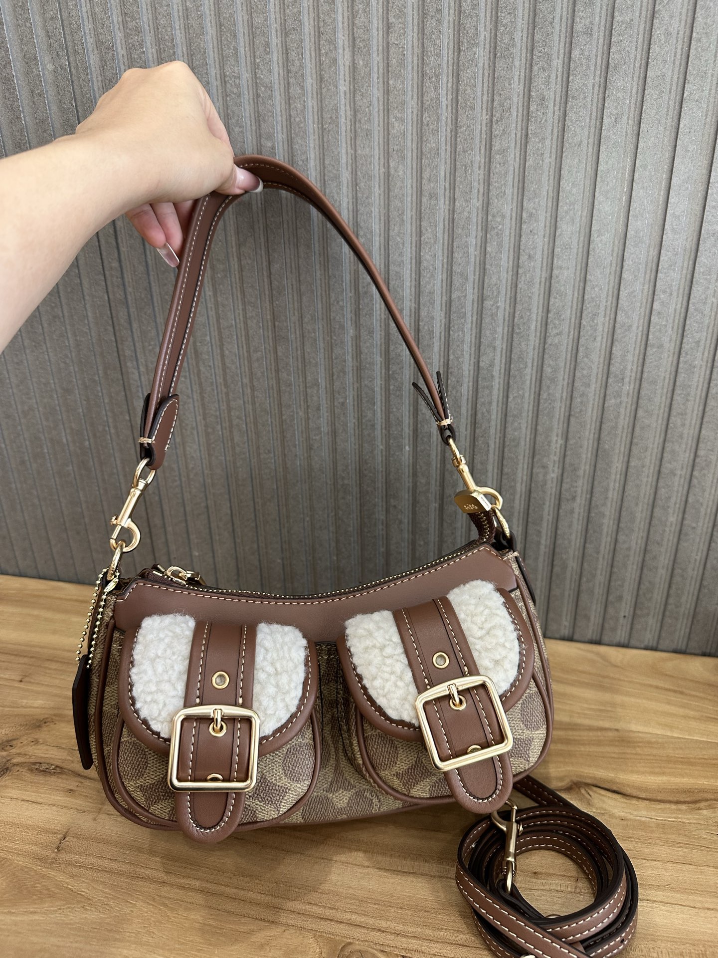 Coach 新款COACH/蔻驰中古腋下法棍包麻将包 CY658 CY700 CAK44 CQ184