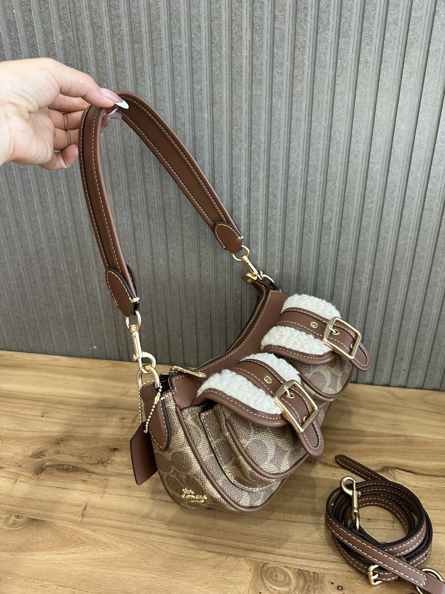 Coach 新款COACH/蔻驰中古腋下法棍包麻将包 CY658 CY700 CAK44 CQ184