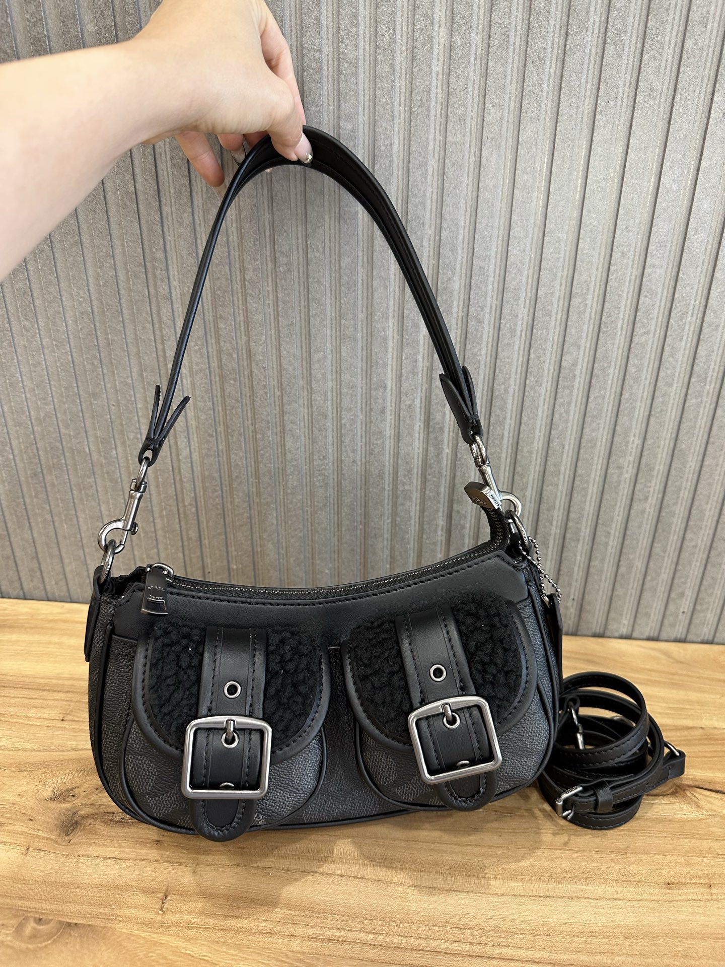 Coach 新款COACH/蔻驰中古腋下法棍包麻将包 CY658 CY700 CAK44 CQ184