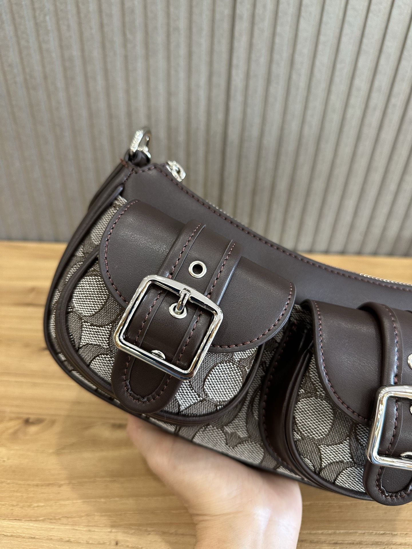 Coach 新款COACH/蔻驰中古腋下法棍包麻将包