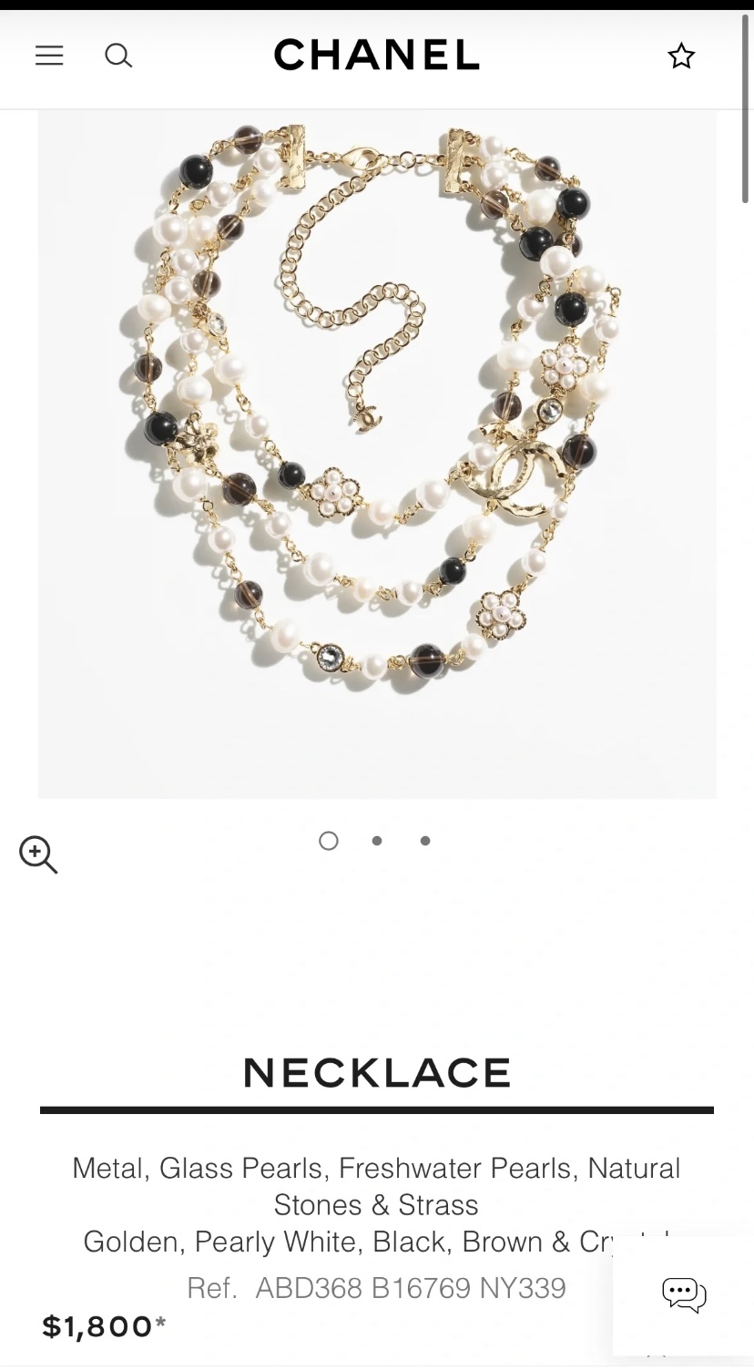 NO:101930,CHANE Xiaoxiang 24B new three-layer small flower black and white pearl necklace, Chanel necklace, chanel, chanel, necklace19860909CHANE 小香24B新款三层小花黑白珍珠颈链项链,香奈儿项链,chanel,chanel,necklace,Jewelry