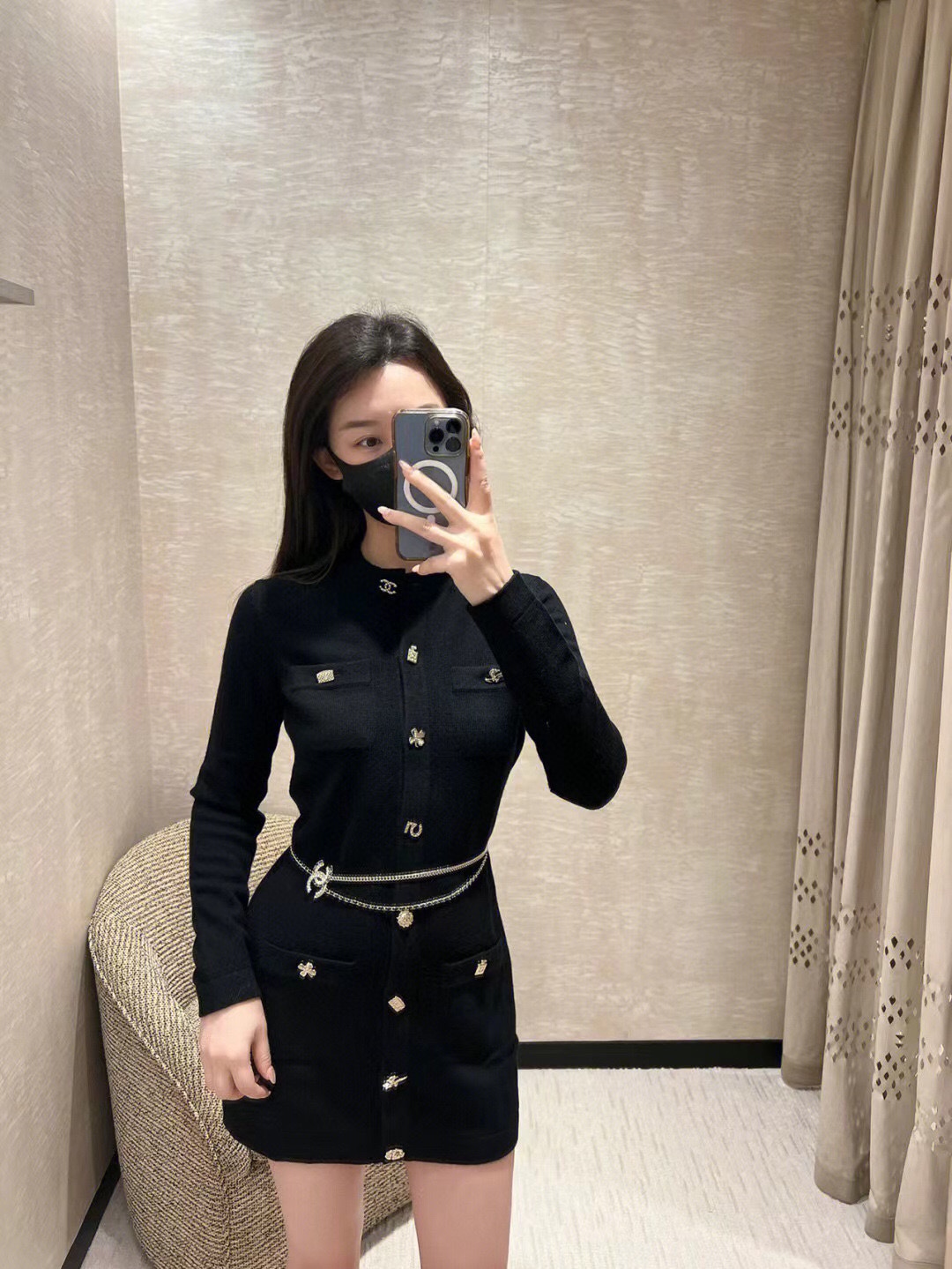 NO:104087,Ch@nel Xiaoxiang wears leather diamond plaid half bead double-layer leather chain necklace waist chain, Chanel necklace, chanel, necklace19860909Ch@nel小香穿皮菱格纹半珠双层穿皮链条项链腰链,香奈儿项链,chanel,necklace,Jewelry