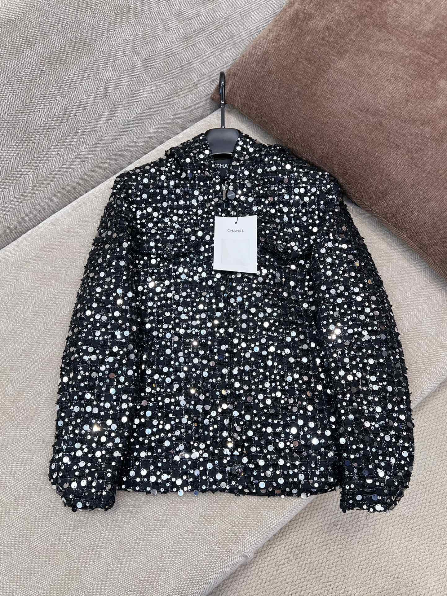 Chanel Clothing Coats & Jackets Black Fall/Winter Collection Hooded Top