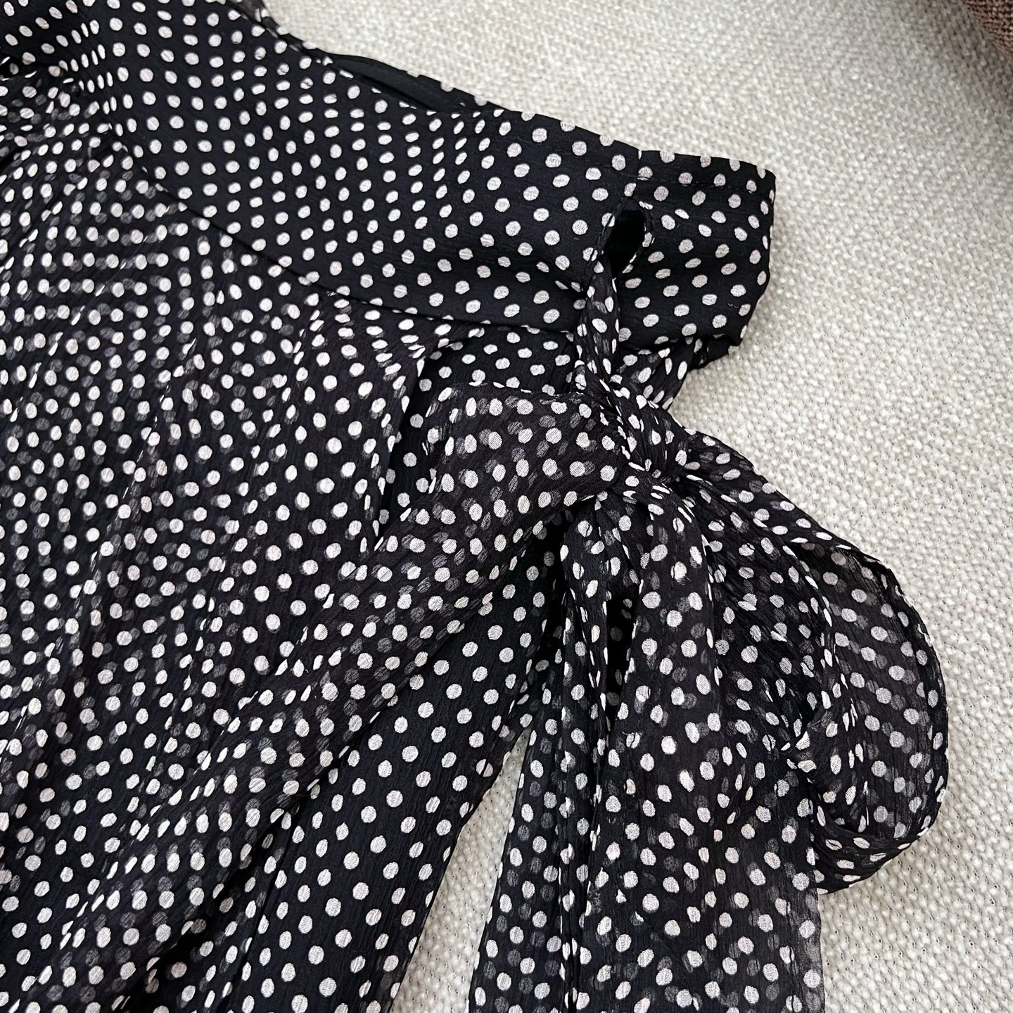 Prada 25SS Polka Dot Print Wrap Silk Skirt | High-Quality Replica 5 i1748563481241 5314 0 3