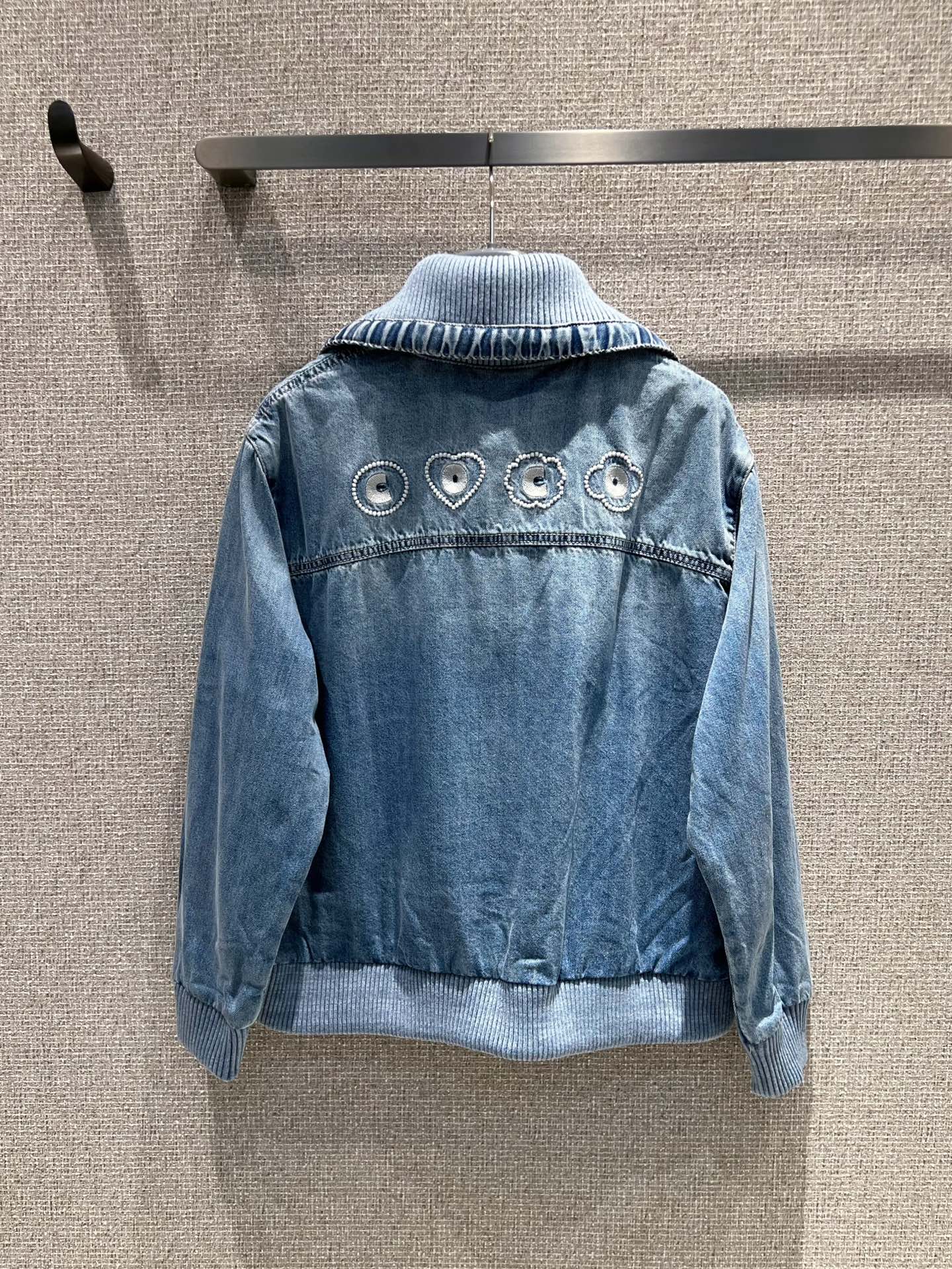 Chanel Coco Beach Denim Jacket with Heart Embroidery - Stylish & Versatile 3 i1750211043701 2604 0 1