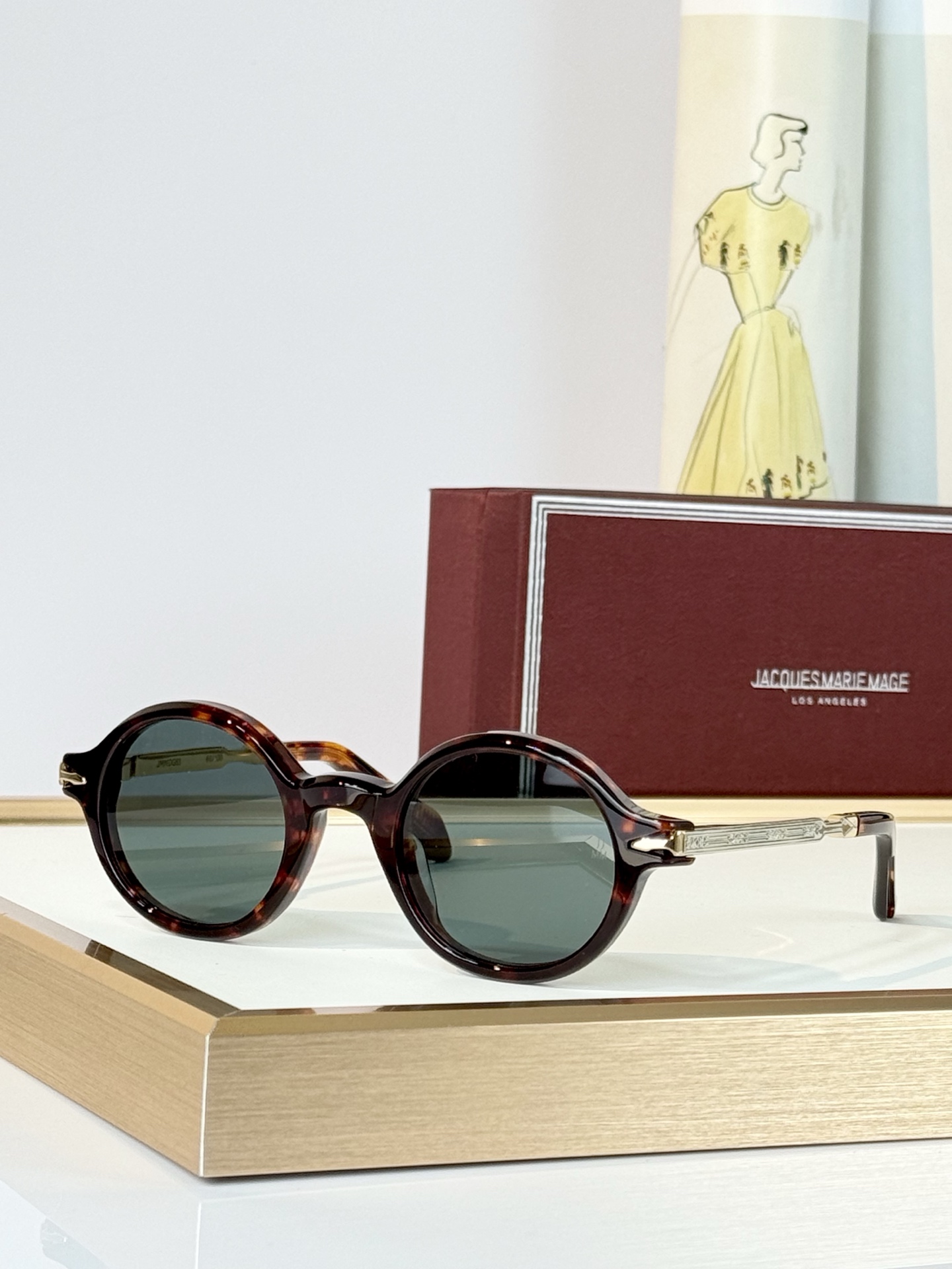 JACQUES MARIE MAGE 日本手工眼镜  MODEL：HARTIGAN  SIZE:45-24  