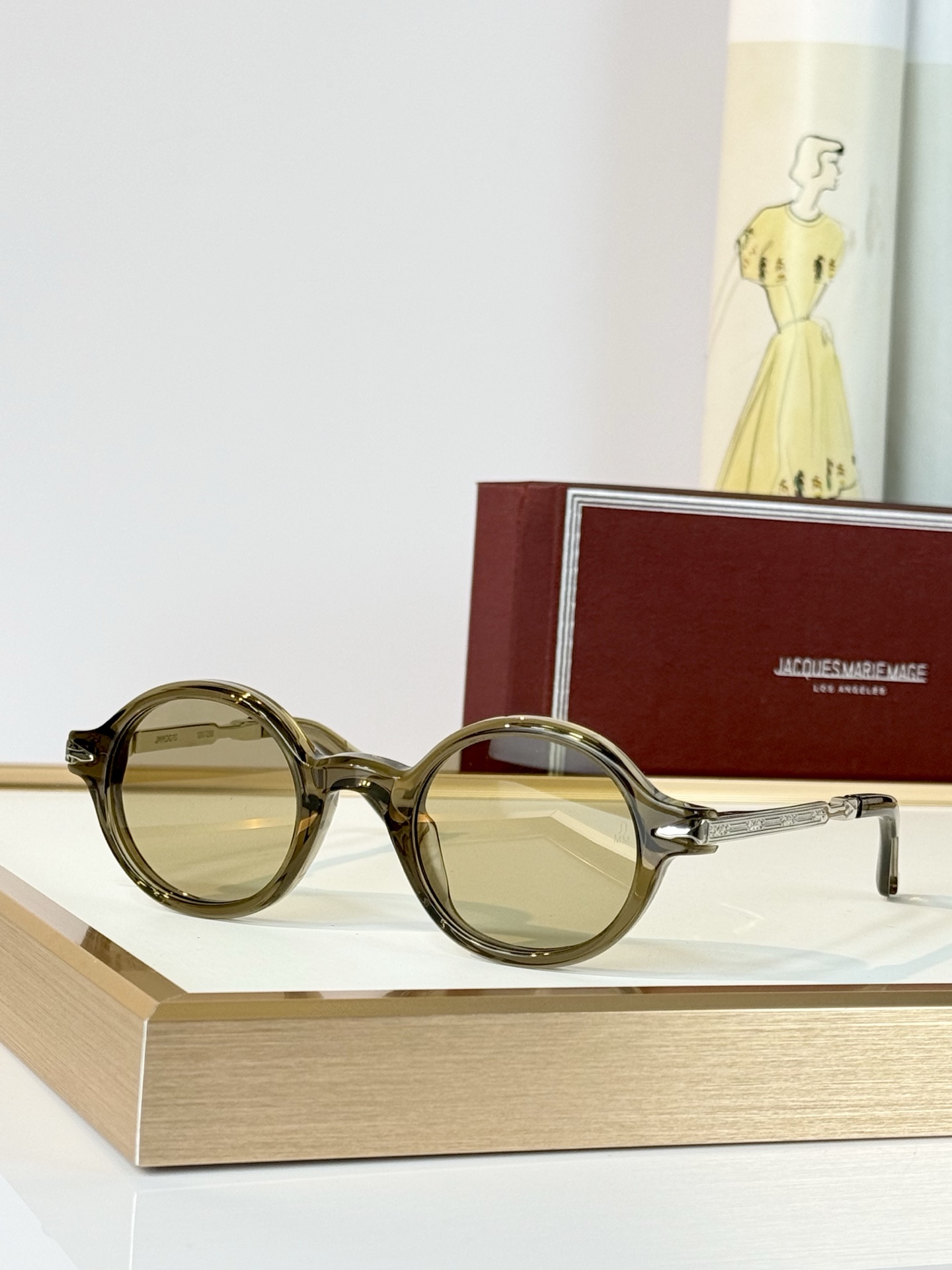JACQUES MARIE MAGE 日本手工眼镜  MODEL：HARTIGAN  SIZE:45-24  