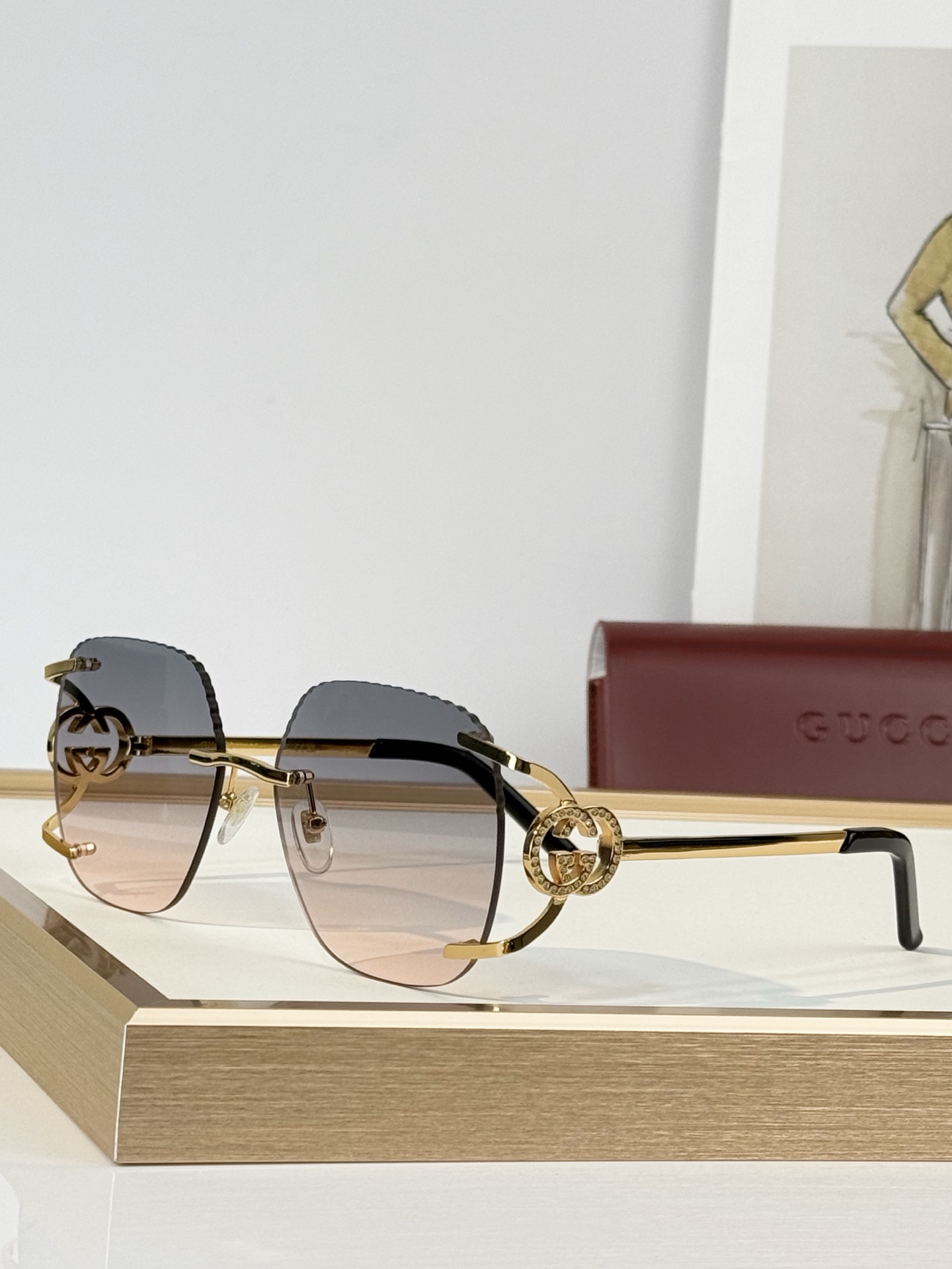 GUCC* MODEL：GG2328 SIZE：58口17-132 