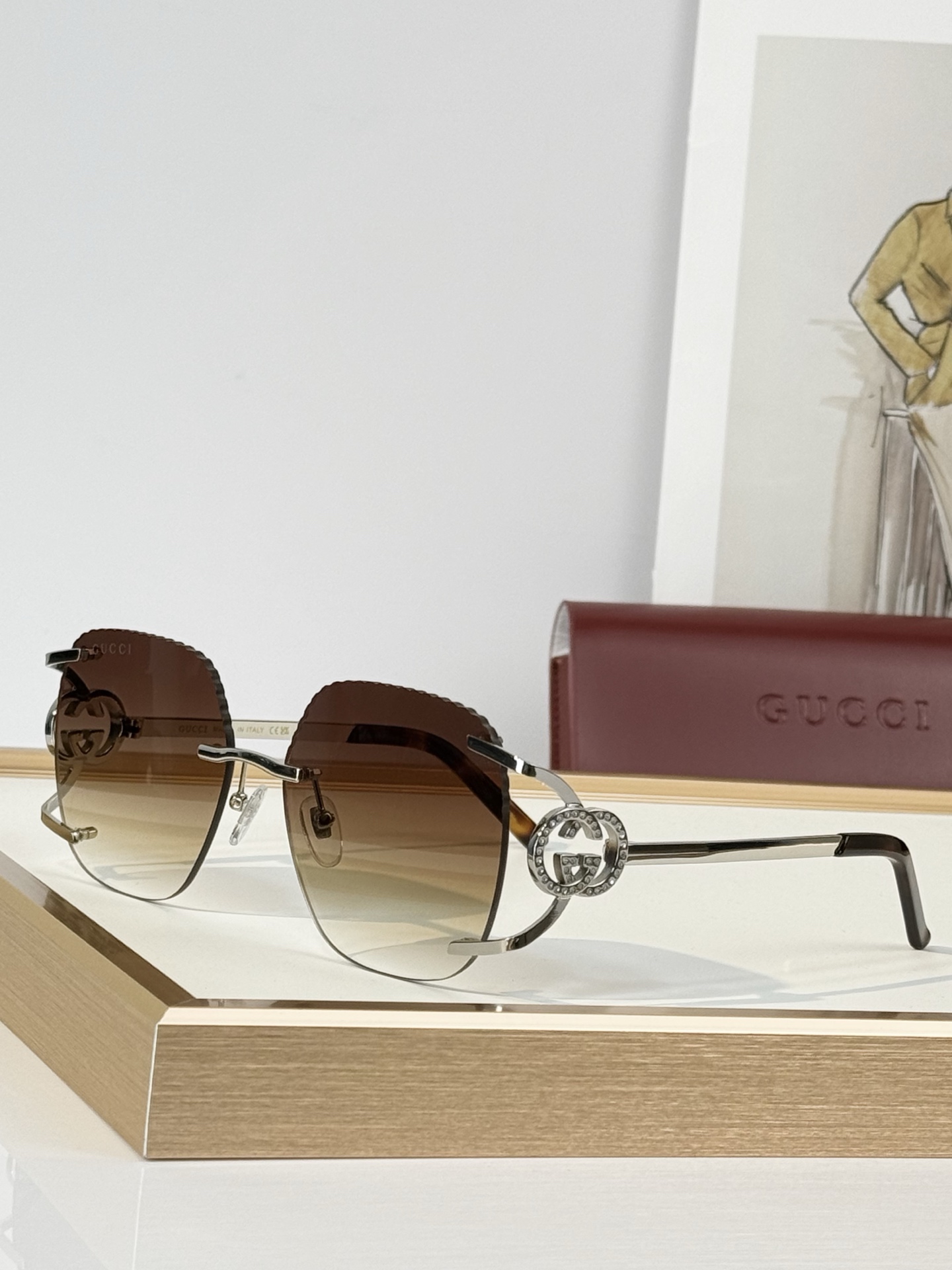 GUCC* MODEL：GG2328 SIZE：58口17-132 