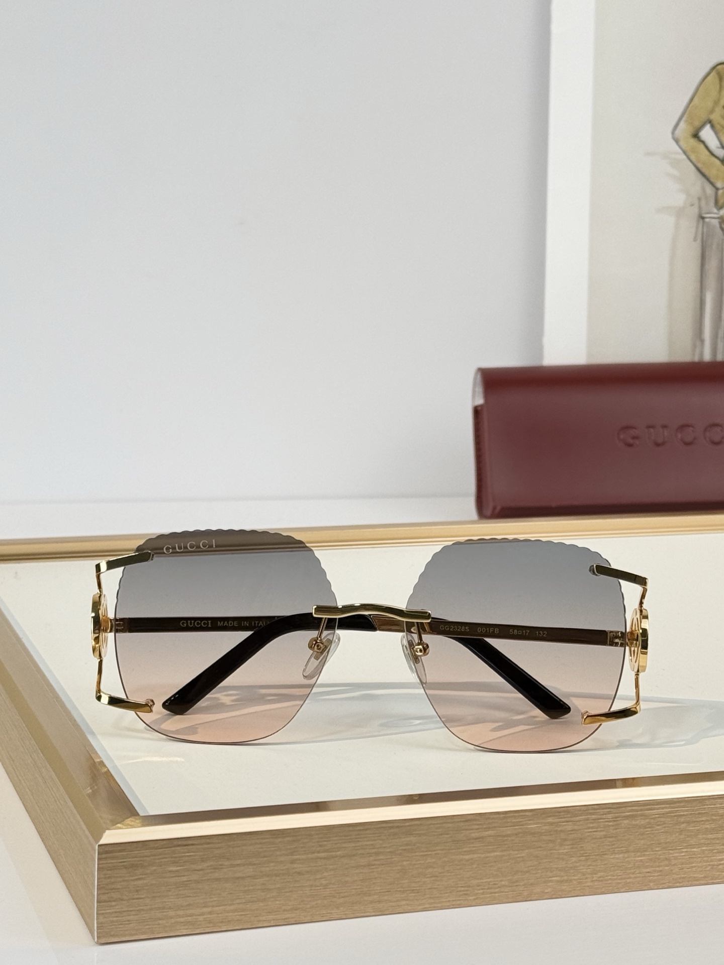 GUCC* MODEL：GG2328 SIZE：58口17-132 