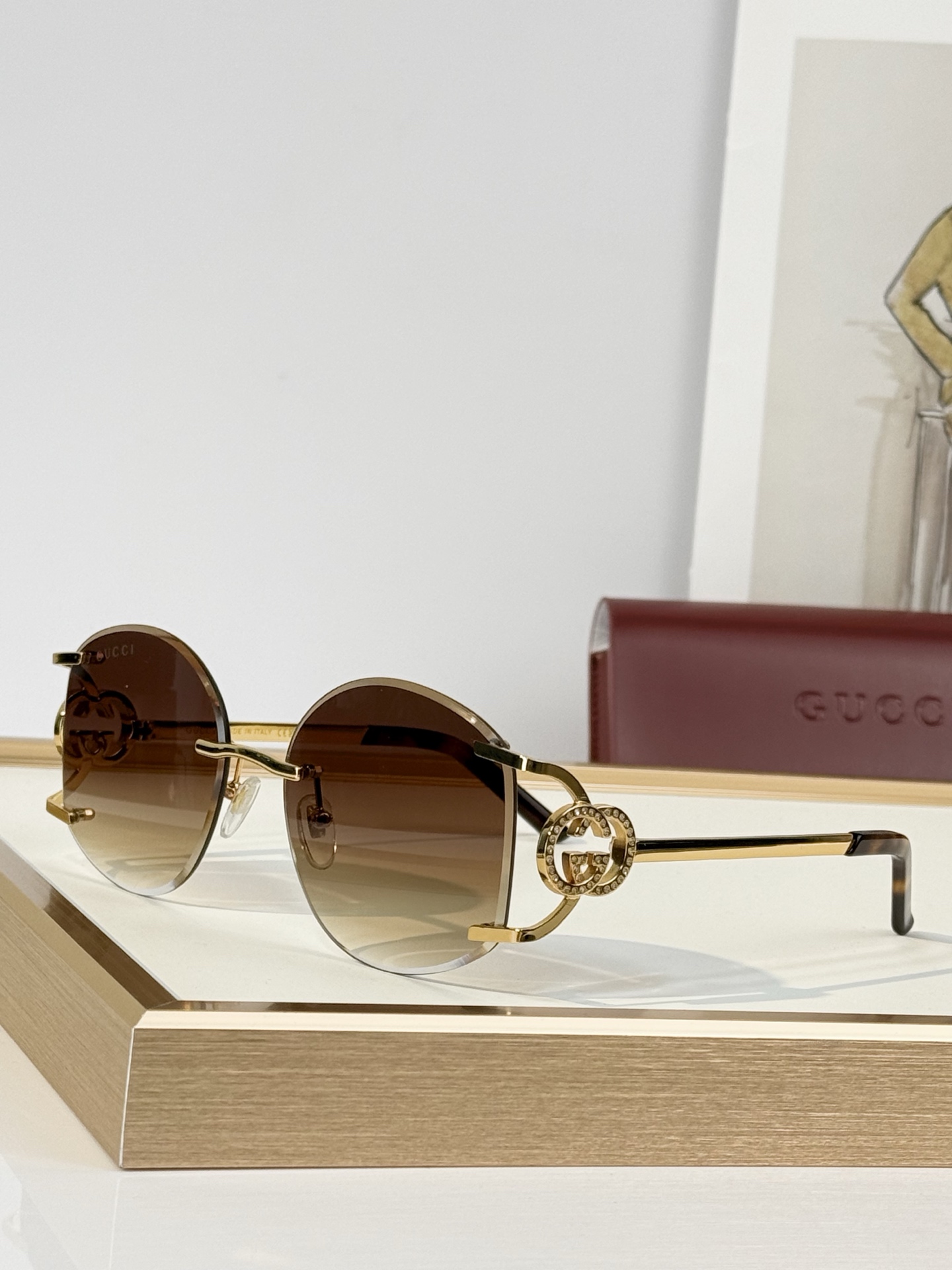 GUCC* MODEL：GG2329 SIZE：57口17-132 