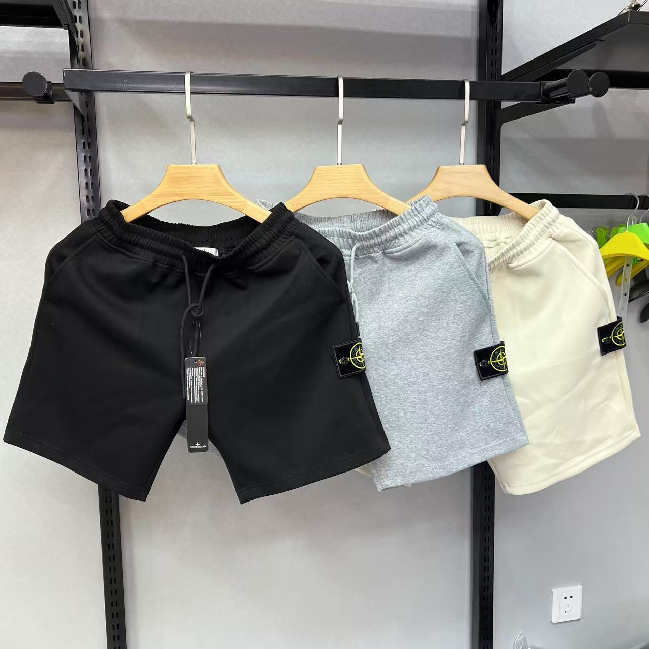 Cotton Comfort Base Shorts: FZ 306, 320g, Black/Gray/White, Sizes S-XL, $150