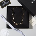 Chanel Jewelry Necklaces & Pendants Best Luxury Replica
 Black