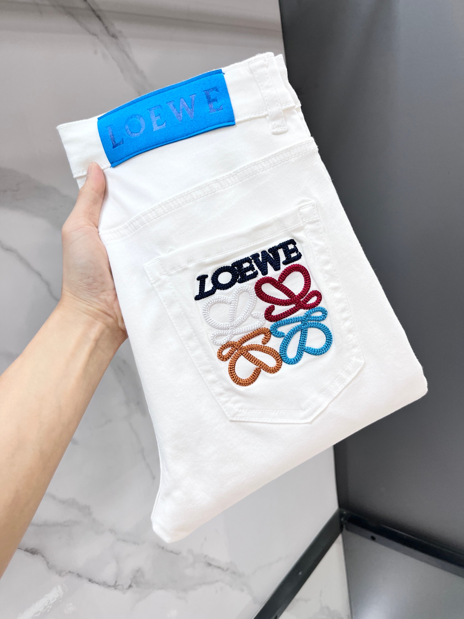 罗意威 🔥高端定制、2026早秋最新款牛仔裤 柜台同步发售 原版定制 客供五金辅料 原单品质 进口固色牛