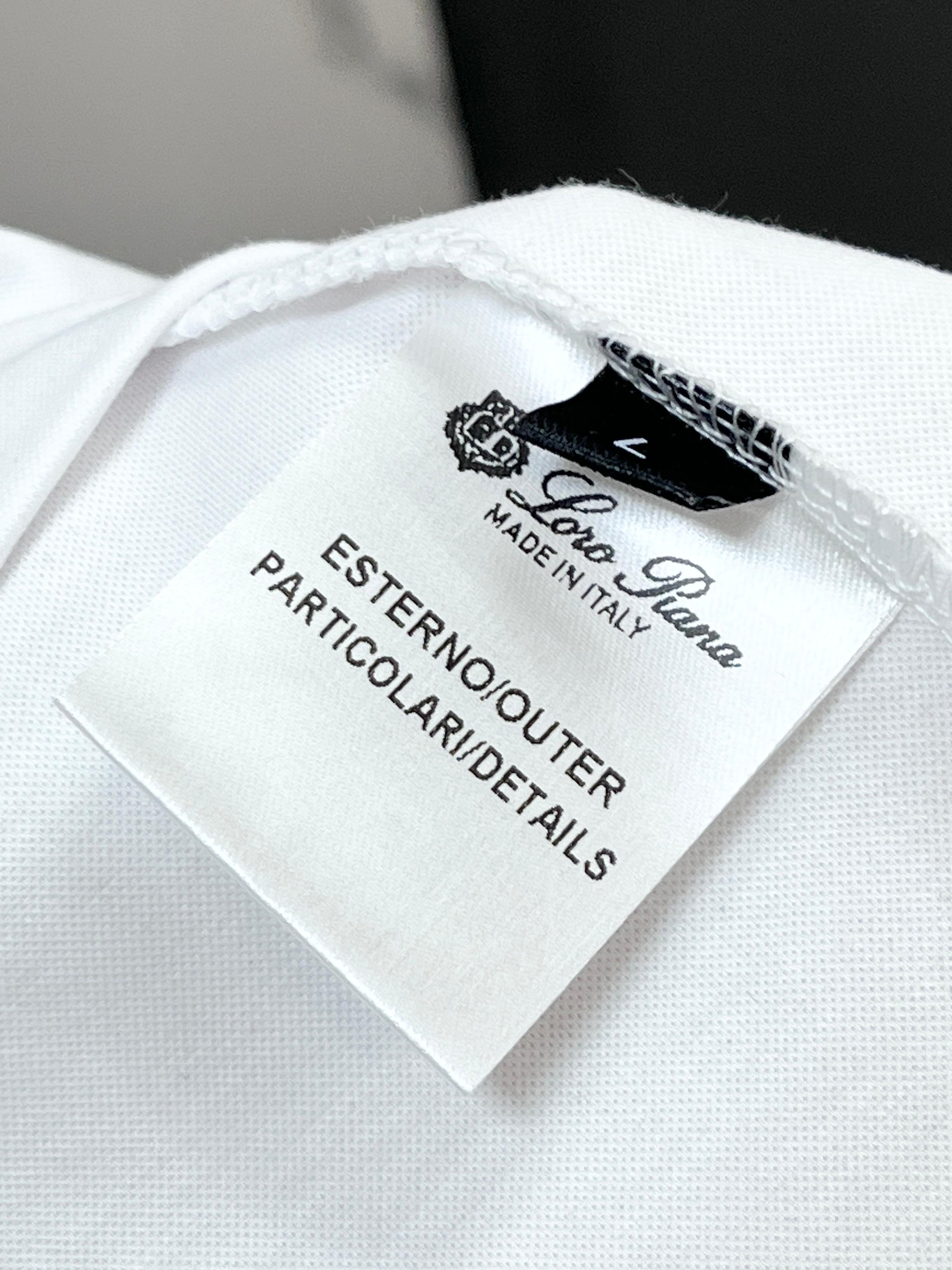 Loro piana 春夏新款首发最新款短袖圆领T恤 高端订制 设计前卫时尚！品牌logo重工艺印花设计