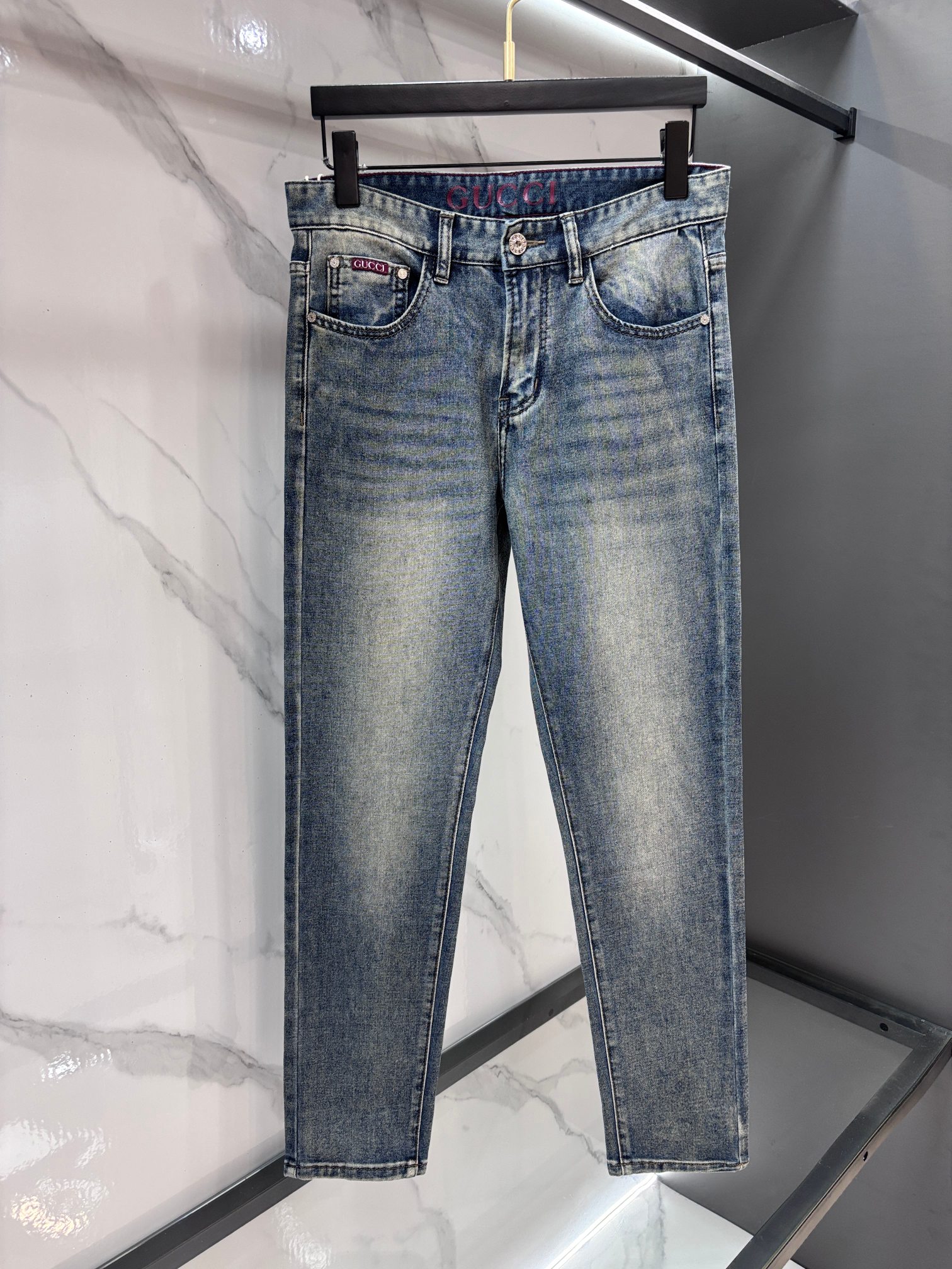 Gucci 🔥高端定制、2026早秋最新款牛仔裤 柜台同步发售 原版定制 客供五金辅料 原单品质 进口固