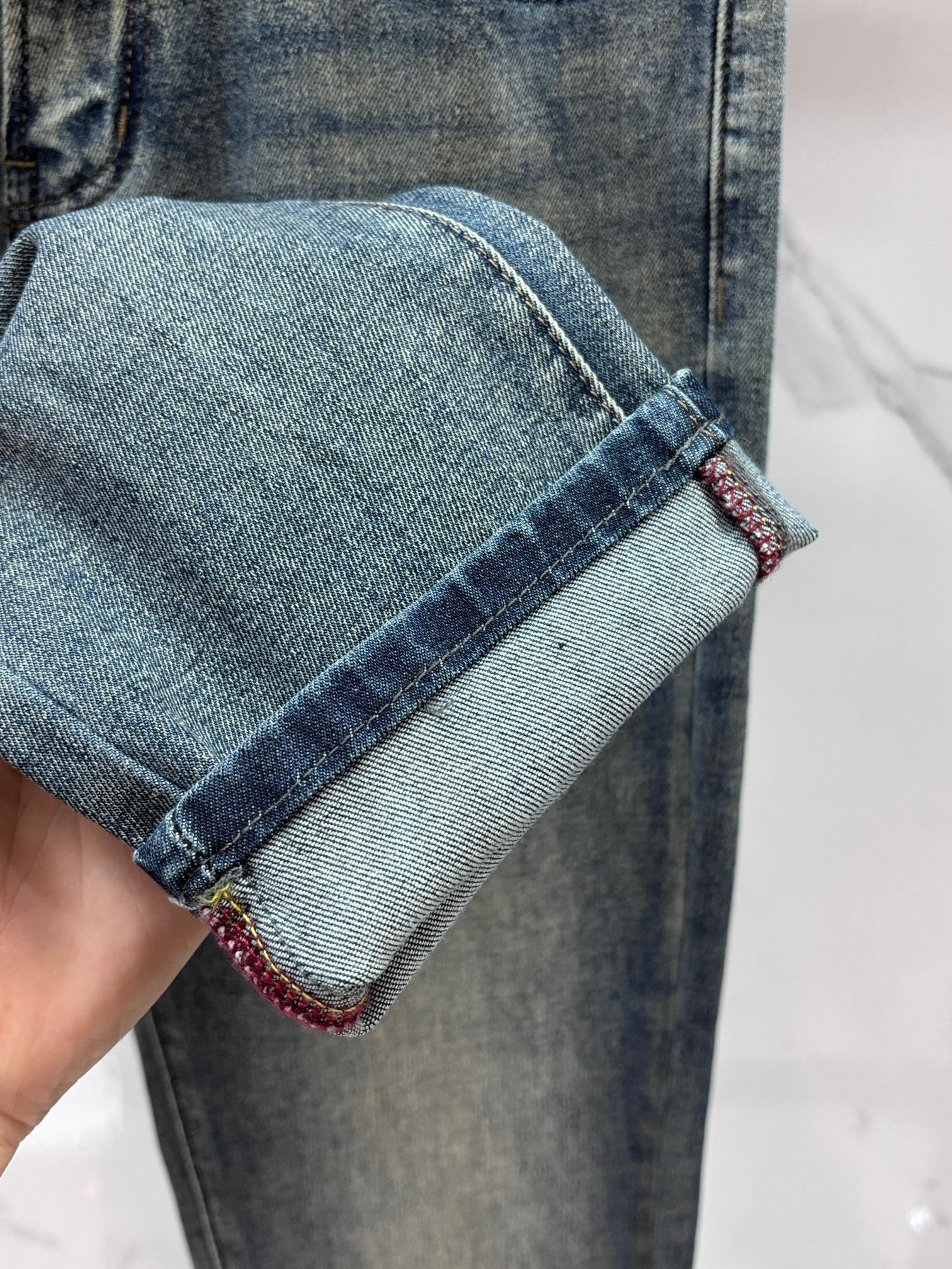 Gucci 🔥高端定制、2026早秋最新款牛仔裤 柜台同步发售 原版定制 客供五金辅料 原单品质 进口固