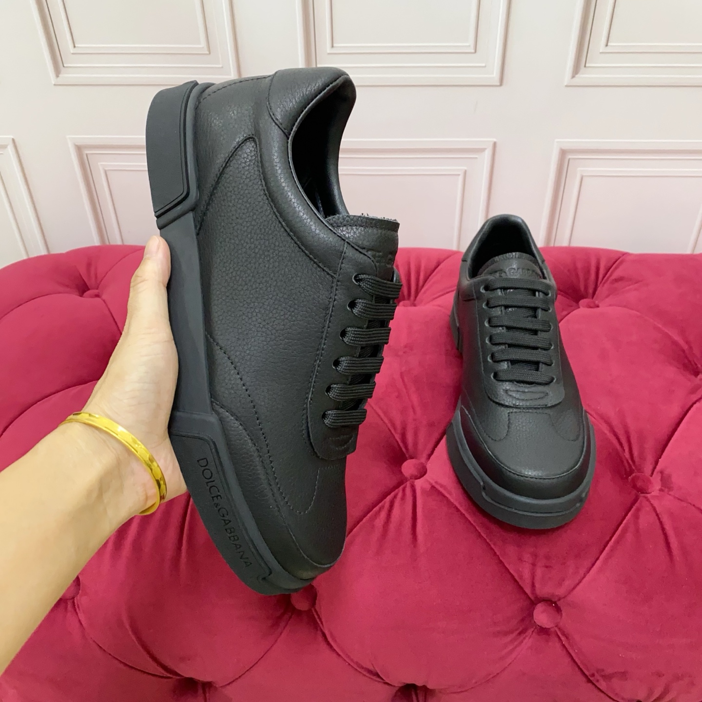 Dolce&Gabbana Men's Leather Sneakers - Luxury Italian Design, Sizes 38-45 5 a1752089461527 4232