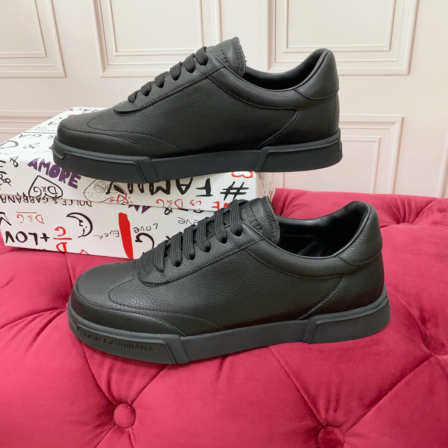 Dolce&Gabbana Men's Leather Sneakers - Luxury Italian Design, Sizes 38-45 8 a1752089463292 6417