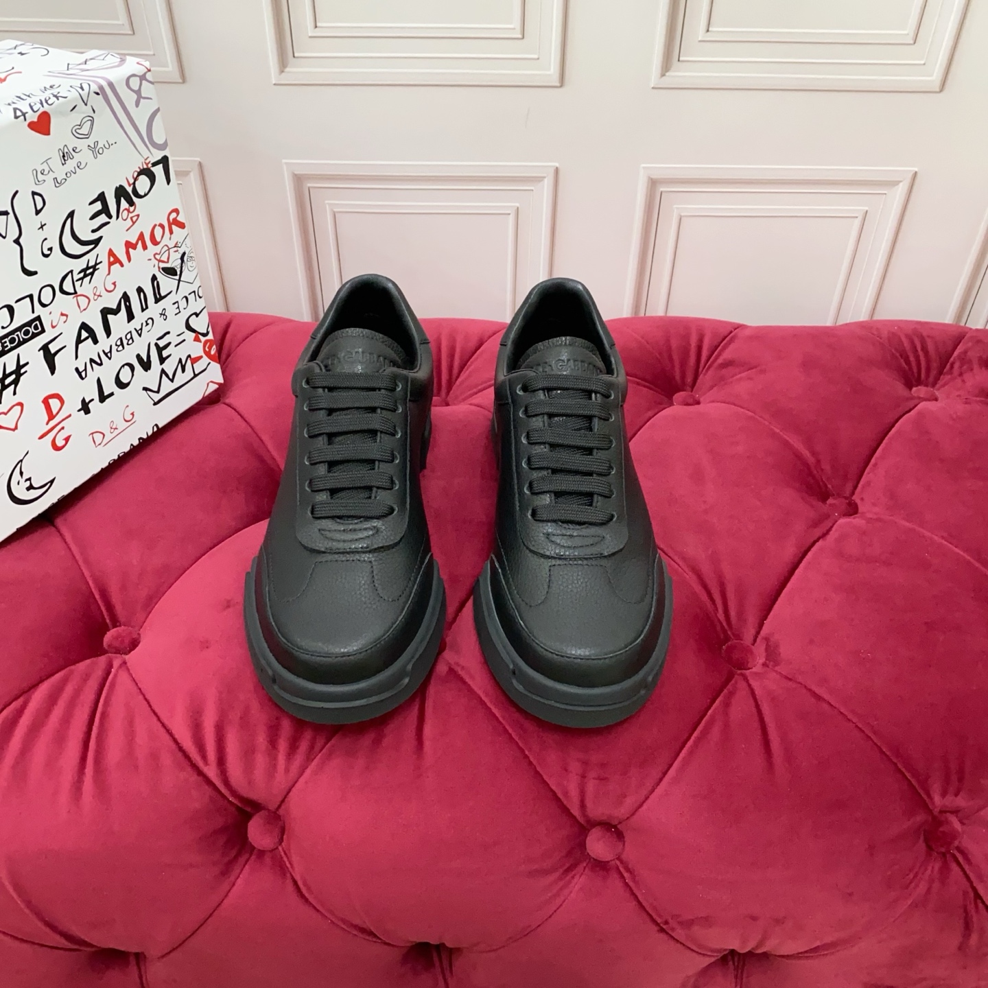 Dolce&Gabbana Men's Leather Sneakers - Luxury Italian Design, Sizes 38-45 7 a1752089463294 0887