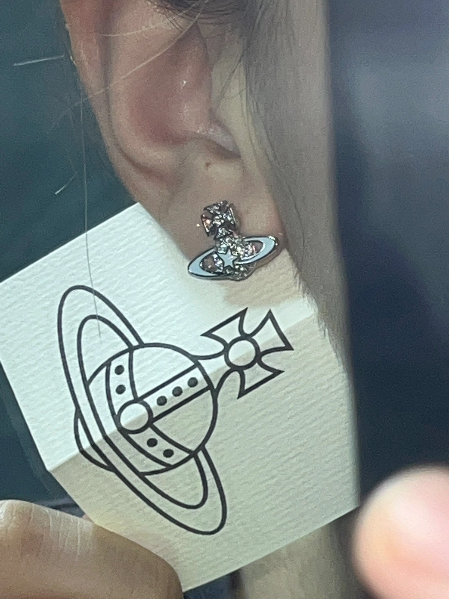 비비안웨스트우드 메테오 스와로브스키 큐빅 귀걸이 65028 이미지 4