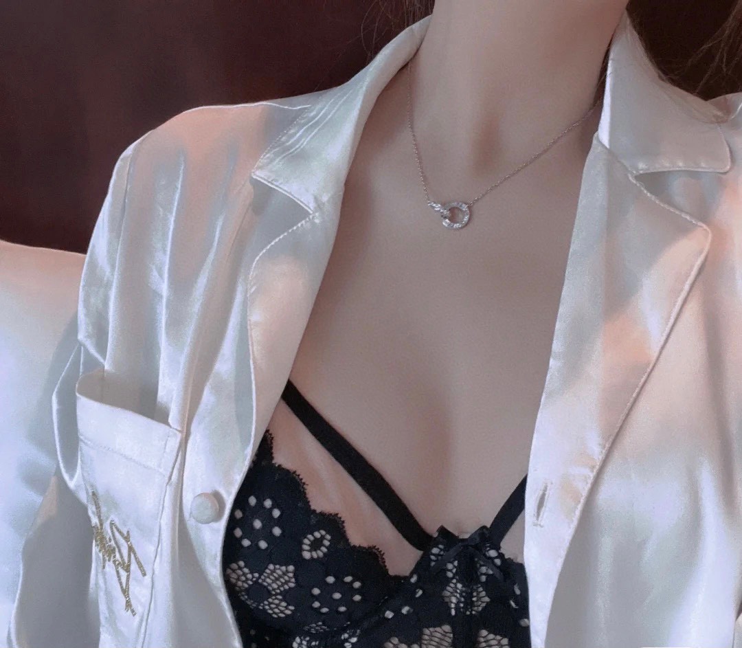 까르띠에 다이아몬드 더블 링 목걸이 59559 이미지 2