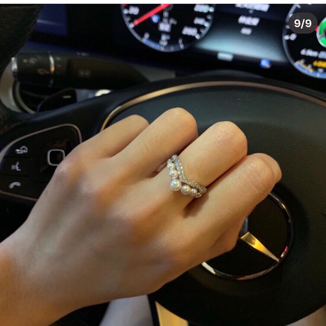 쇼메 아쿠아마린 다이아몬드 반지 69838 이미지 2