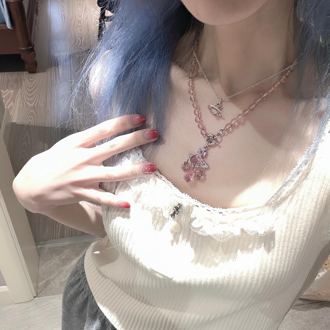 비비안웨스트우드 드림캐처 입체 크리스털 목걸이 65074 이미지 2