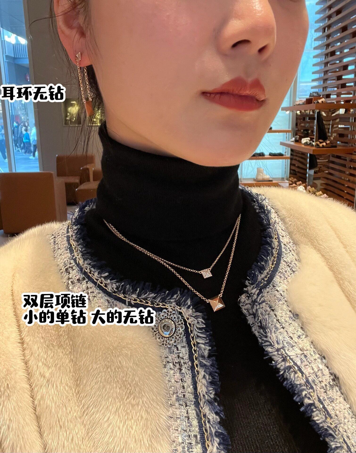에르메스 셰느댕크르 베르소 골드 실버 목걸이 상세 이미지 4