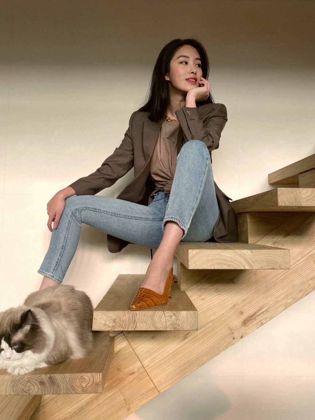 베르사체 메두사 모티브 황동 링 목걸이 63375 이미지 2