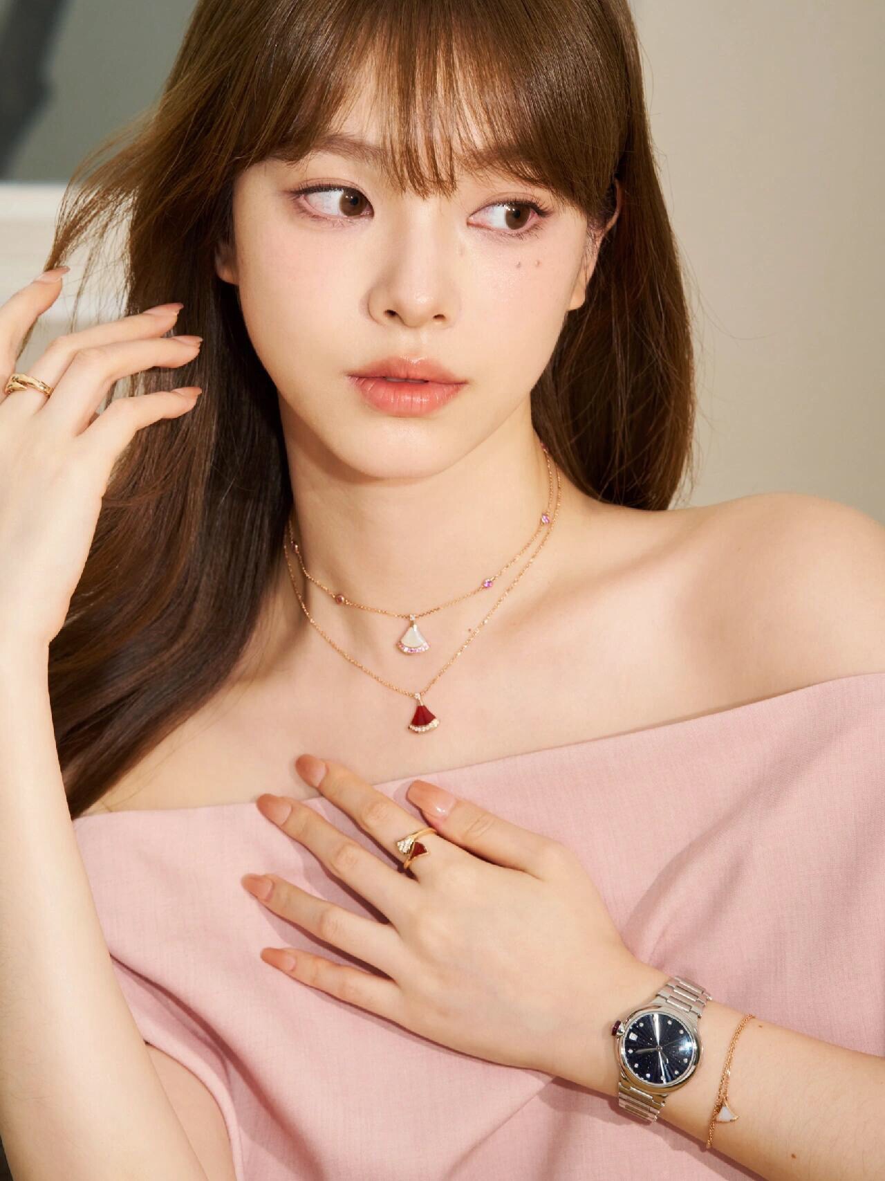 불가리 디바즈 드림 18 K 로즈 골드 목걸이 64764 이미지 3