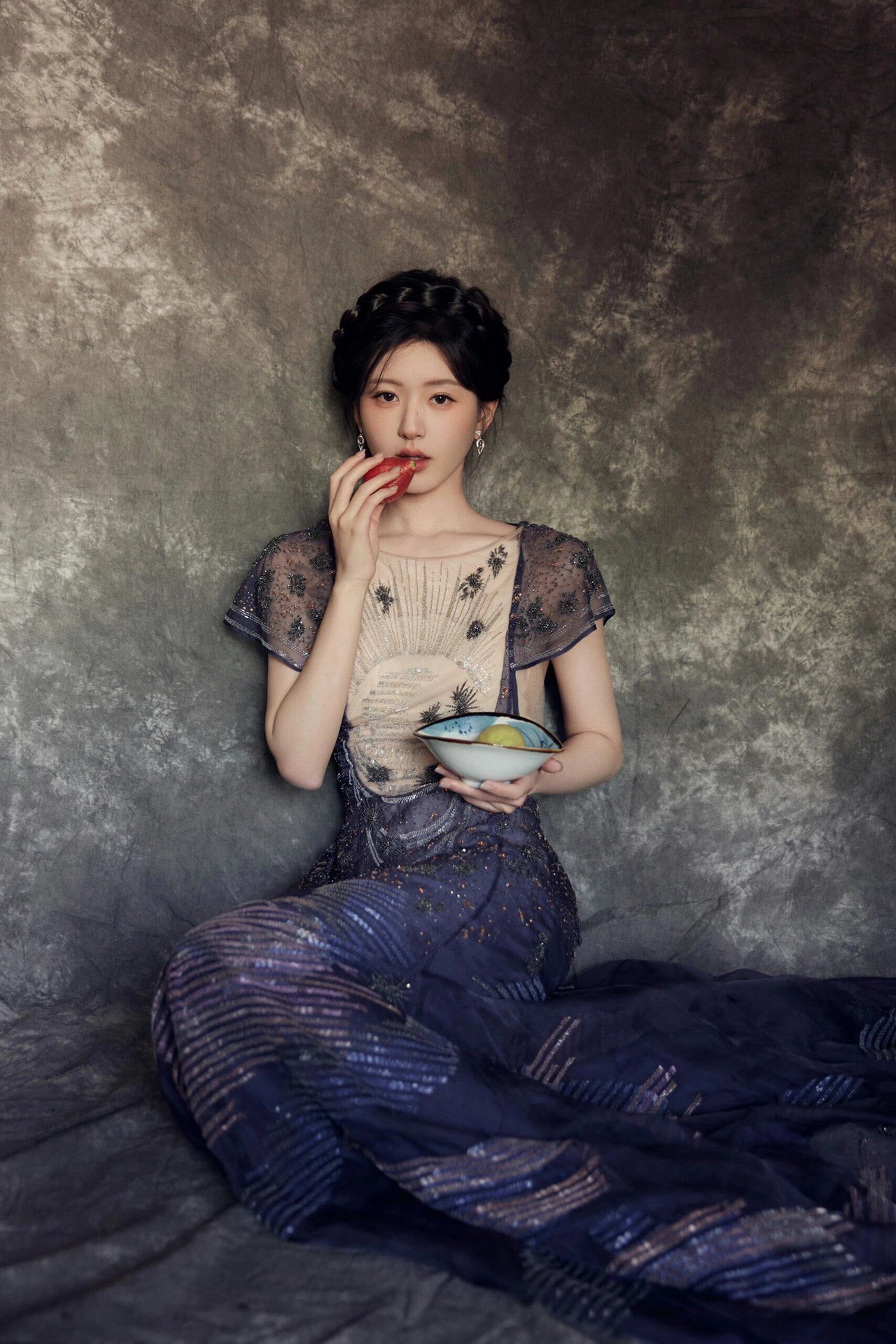 불가리 부채꼴 모자이크 장식 귀걸이 64827 이미지 2