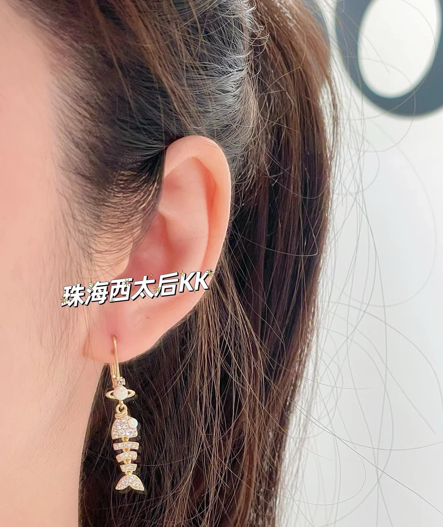 비비안웨스트우드 진주 태슬 귀걸이 65091 이미지 3