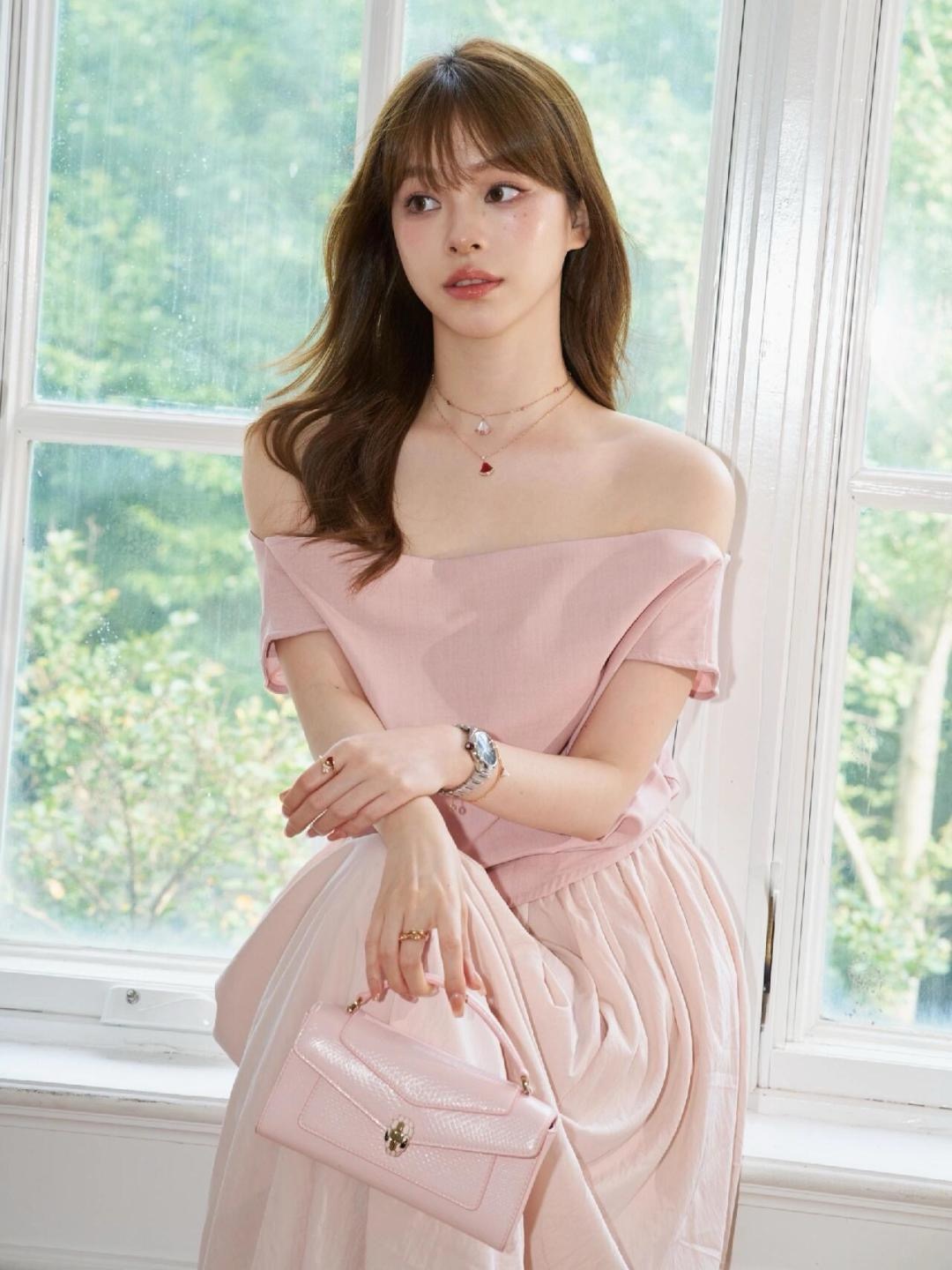 불가리 디바스 드림 18 K 로즈골드 다이아몬드 목걸이 64722 이미지 6
