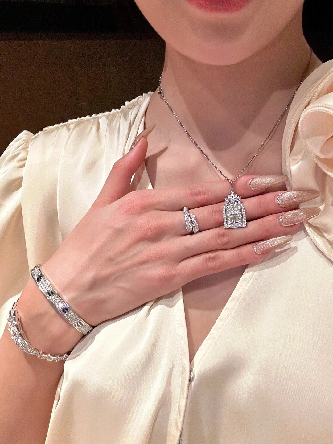 해리윈스턴 게이츠 컬렉션 다이아몬드 목걸이 71757 이미지 2