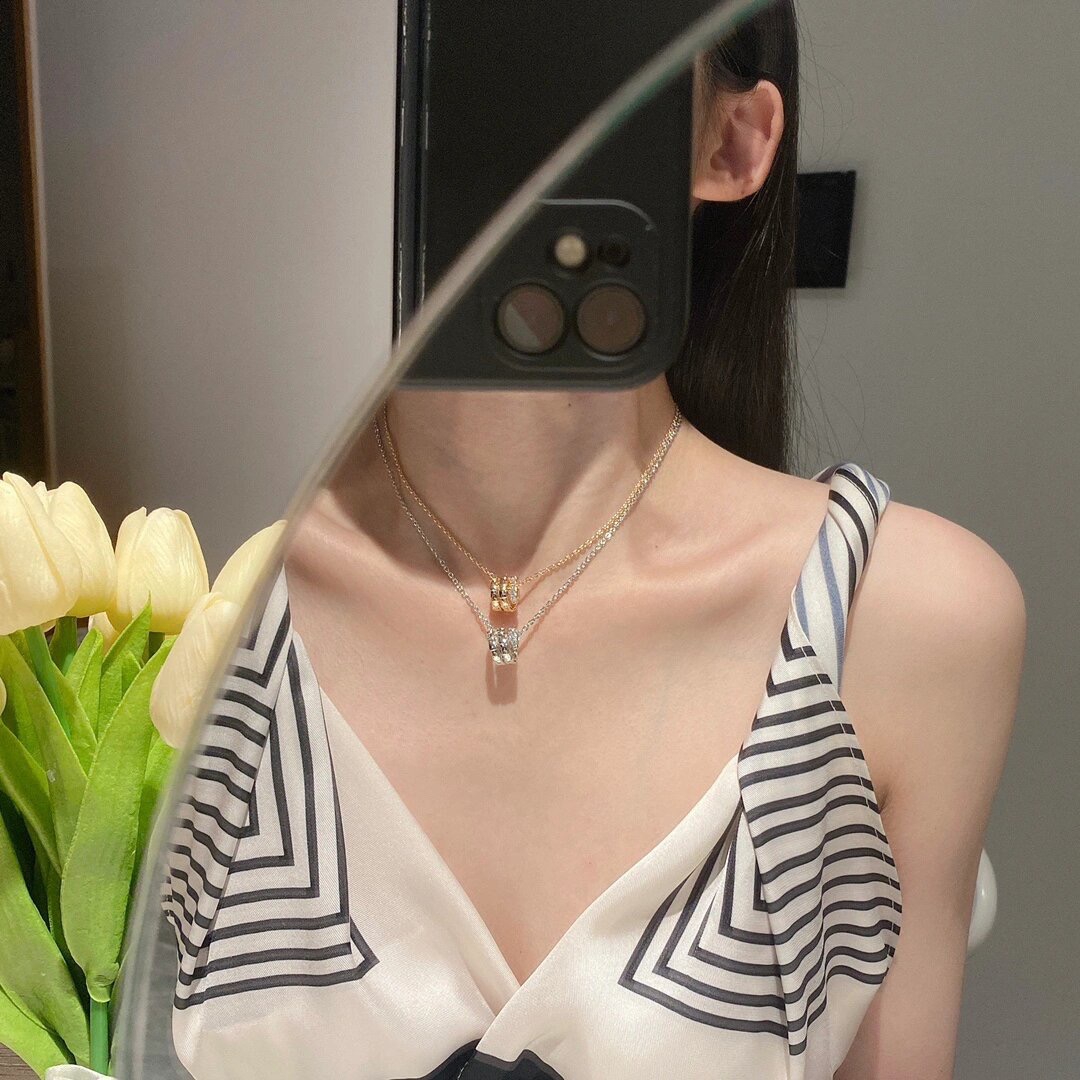 불가리 셀페르티 바이퍼 다이아몬드 장식 목걸이 64398 이미지 2