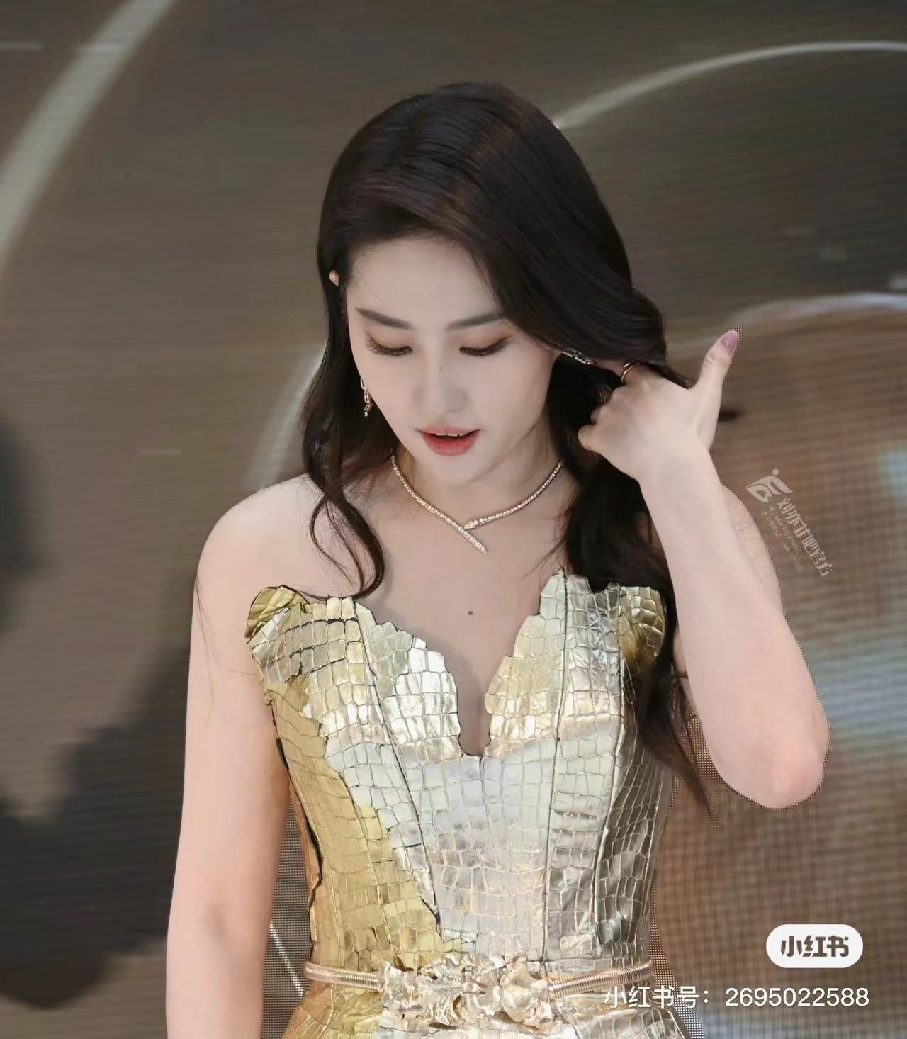 불가리 다이아몬드 뱀 모티브 목걸이 64651 이미지 2