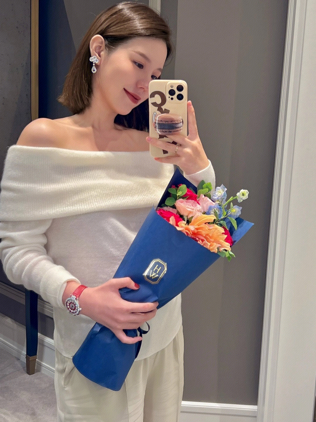 해리윈스턴 다이아몬드 루프 가든 귀걸이 71814 이미지 2