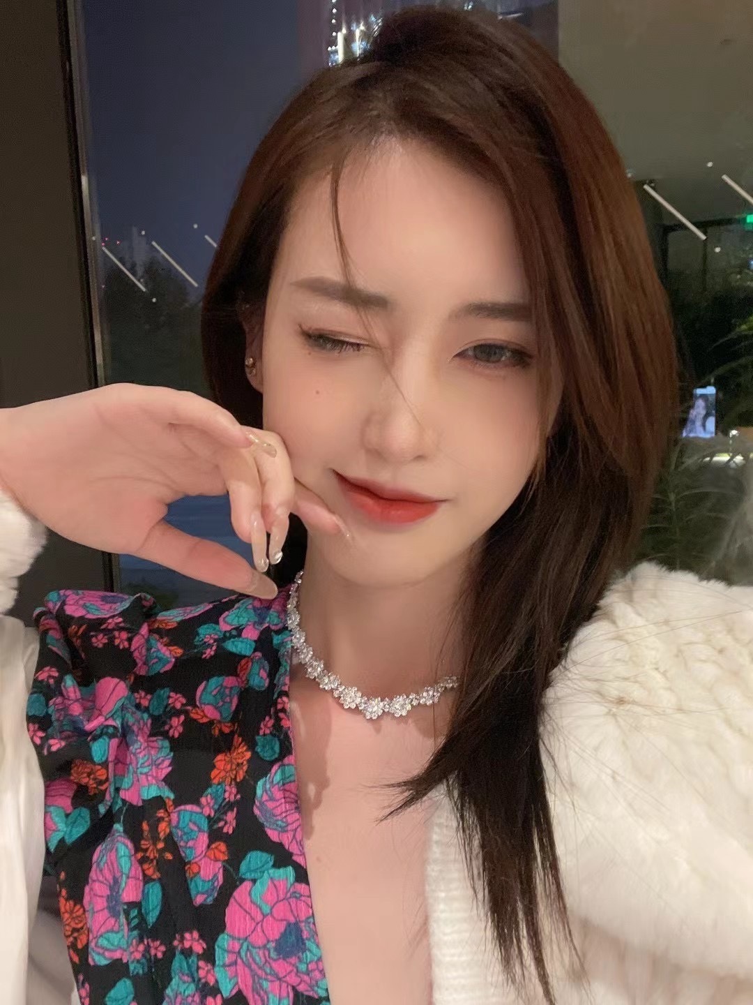 해리윈스턴 해바라기 디자인 목걸이 71732 이미지 2