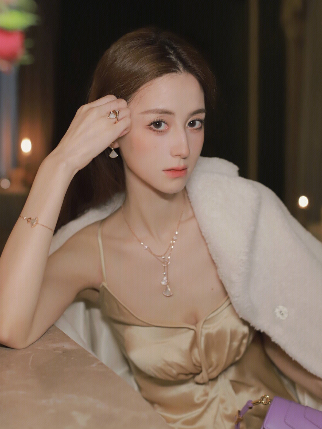 불가리 디바즈 드림 18 K 로즈 골드 더블 레이어 목걸이 64623 이미지 9