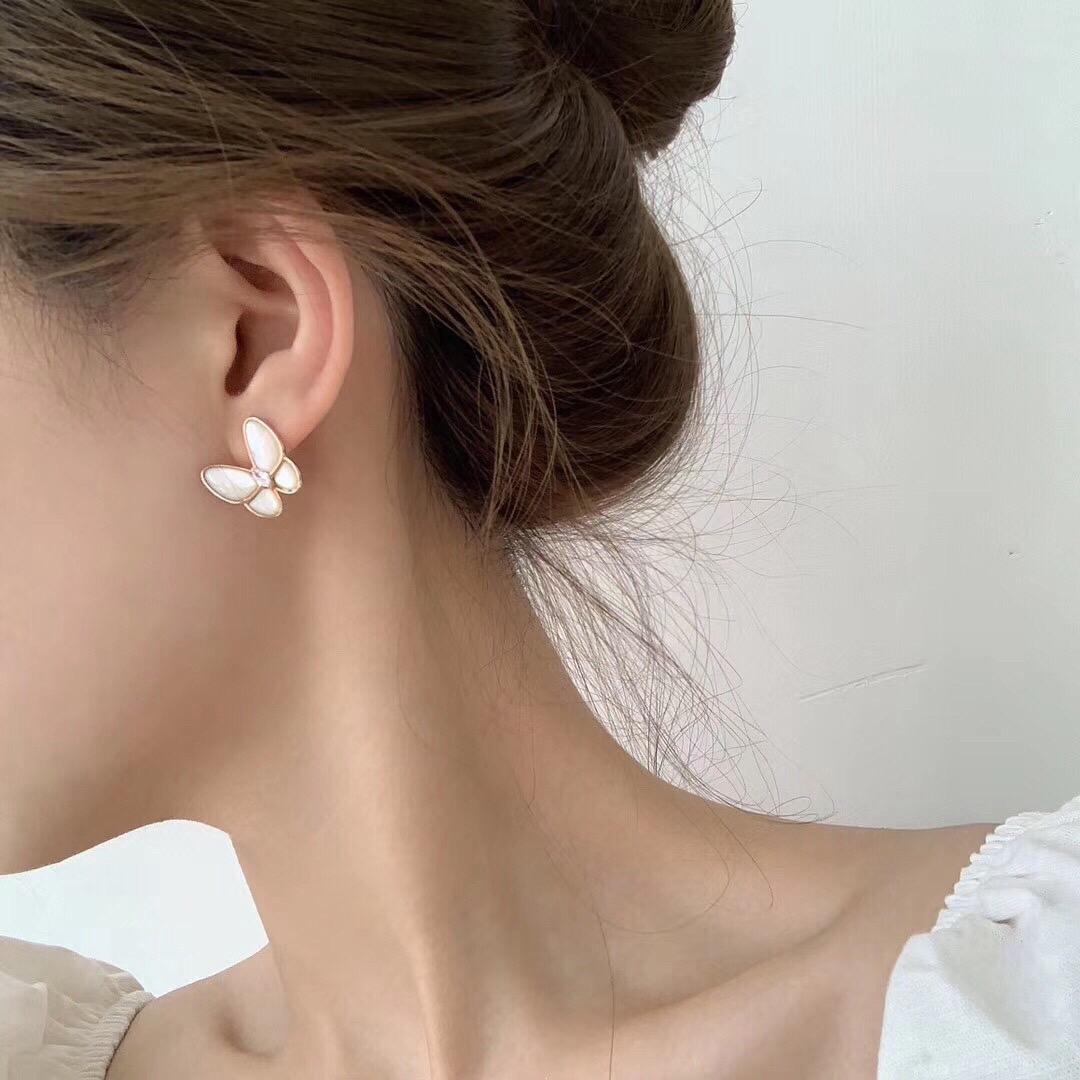 반클리프앤아펠 투버터플라이 진주 다이아몬드 귀걸이 63764 이미지 2